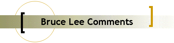 Bruce Lee Comments